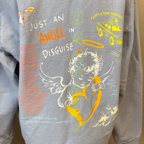 Boys Lie Sky Blue Graphic Sweatshirt - Picture 6 of 6